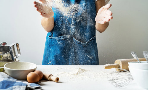 Woman baking